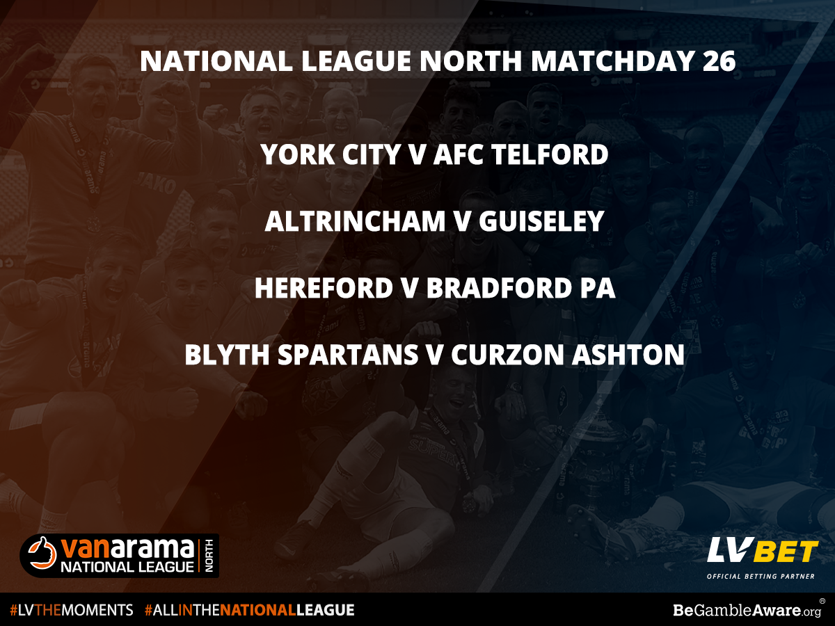 Stat Pack National League North Matchday 26 by Official Betting Partner LV BET