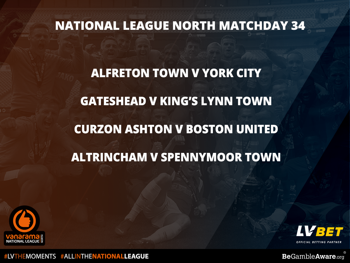 Stat Pack National League North Matchday 34 by Official Betting Partner LV BET