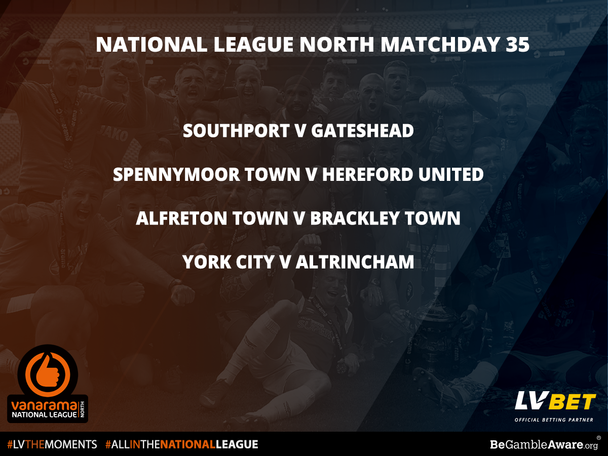 Stat Pack National League North Matchday 35 by Official Betting Partner LV BET