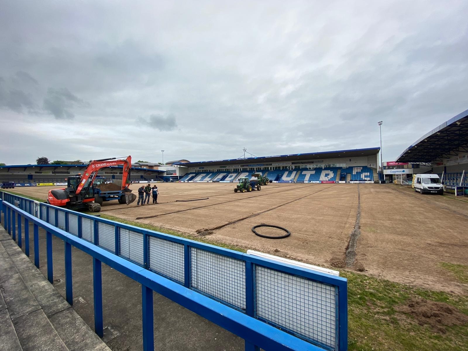 AFC Telford United awarded funding for pitch renovation at the New Bucks Head